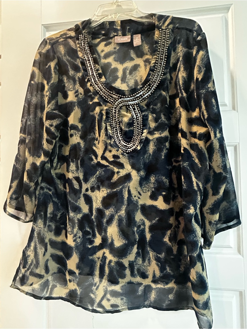 Chico's Beaded neck